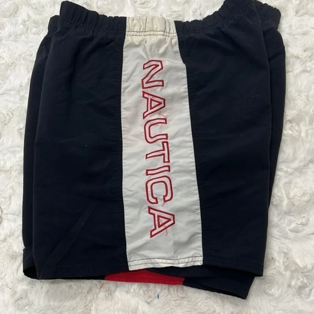 Vintage Nautica Competition Swim Trunks‎ Sz L